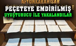 Afyonkarahisar'da peçeteye emdirilmiş uyuşturucu ile yakalandılar