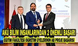 AKÜ BİLİM İNSANLARINDAN 2 ÖNEMLİ BAŞARI