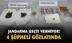 Jandarma 4 şüpheliyi gözaltına aldı