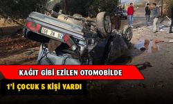 Otomobil Kağıt Gibi Ezildi