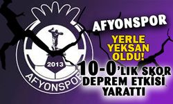 Afyonspor 10-0’lık mağlubiyetle tarihi hezimete uğradı