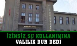 Valilikten izinsiz suyla ilgili açıklama