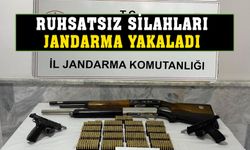 Afyonkarahisar'da ruhsatsız silahları jandarma yakaladı