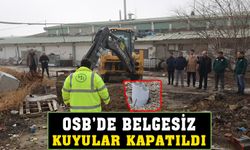 OSB'de belgesiz kuyular kapatıldı