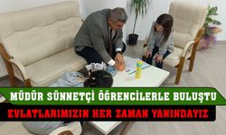 Öğrencilerden Müdür Sünnetci’ye ziyaret