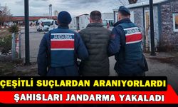 Çeşitli suçlardan aranan 2 şahıs jandarma tarafından yakalandı