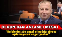 Olgun: "Kalplerimizde engel olmadığı sürece aşılamayacak engel yoktur"