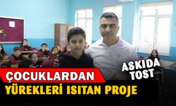 Çocukların arkadaşları için başlattığı ‘askıda tost’ projesi yürekleri ısıttı