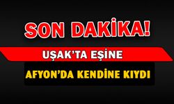 Uşak'ta eşine, Afyonkarahisar'da kendine kıydı