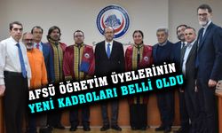 AFSÜ öğretim üyelerinin yeni kadroları belli oldu