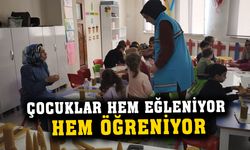 Çocuklar hem eğleniyor hem öğreniyor