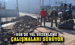 OSB’de yol düzenleme çalışmaları sürüyor