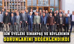 İl Genel Meclisi Sinanpaşa’da muhtarlarla buluştu