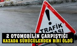 2 Otomobilin Çarpıştığı Kazada Sürücülerden Biri Öldü