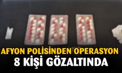 Zararlı madde operasyonunda 8 gözaltı