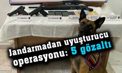 Jandarmadan uy...şturucu operasyonu: 5 gözaltı