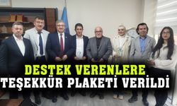 “Bir Sınıf da Sen Donat” projesine destek veren hayırseverlere teşekkür plaketi