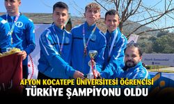 Afyon Kocatepe Üniversitesi öğrencisi Türkiye şampiyonu oldu