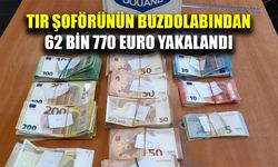 Buzdolabına sakladığı 62 bin 770 euro gümrükte yakalandı