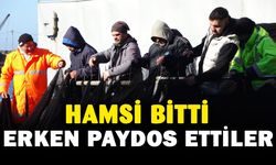 Hamsi bitti, tekneler erken "paydos" etti