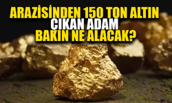 Arazisinde çıkan 150 tonluk altından bakın ne kaldı?