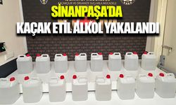 Sinanpaşa’da 80 litre etil alkol ele geçirildi