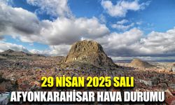 29 Nisan 2025 Afyonkarahisar hava durumu