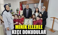 Minik Elleriyle gelenekten geleceğe keçe dokudular