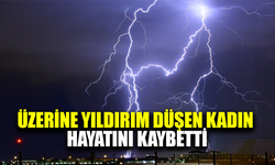 Üzerine yıldırım düşen kadın hayatını kaybetti