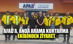 Afyonkarahisar AFAD’a Anda Arama Kurtarma Ekibinden Tebrik Ziyareti