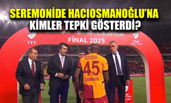 Kimler seremonide Hacıosmanoğlu'na tepki gösterdi