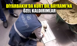 Diyarbakır'da Kürt Dil Bayramı'na özel kaldırımlar