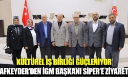 AFKEYDER’den İl Genel Meclisi Başkanı Mehmet Siper’e ziyaret