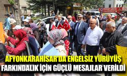 Afyonkarahisar’da engelliler platformu yürüyüşü düzenlendi
