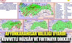 Afyonkarahisar’da kuvvetli rüzgâr ve kısa süreli fırtına bekleniyor