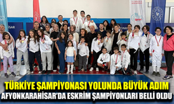 Afyonkarahisar’da Eskrim İl Birinciliği Müsabakaları tamamlandı