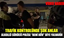 Alkollü sürücünün ilginç tavırları hayrete düşürdü