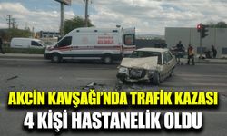 Afyonkarahisar'da yaşanan trafik kazasında 4 kişi yaralandı