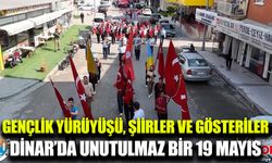 Dinar’da 19 Mayıs coşkusu yaşandı