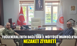 Tuğgeneral Fatih Dağlı’dan İl Müftüsü Lütfü İmamoğlu’na nezaket ziyareti