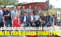 Başkan Öztaş Sandıklı'da düzenlenen fermalı av köpekleri mera yarışmasını ziyaret etti