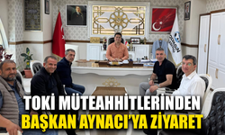 TOKİ müteahhitlerinden Başkan Aynacı’ya ziyaret