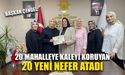 Başkan Çengel: "20 mahalleye kaleyi koruyan 20 yeni nefer atadı"
