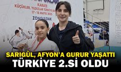 Sarıgül karatede Türkiye ikincisi oldu