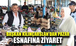 Başkan Kılınçarslan bayram öncesi pazar esnafını ziyaret etti