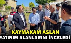 Kaymakam Aslan, Başkimse ve Çatkuyu köylerinde yatırım alanlarını inceledi
