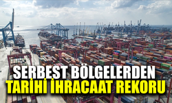 Serbest bölgelerden tarihi ihracat rekoru