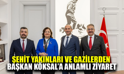 Şehit Yakınları ve Gazilerden Başkan Burcu Köksal’a Anlamlı Ziyaret