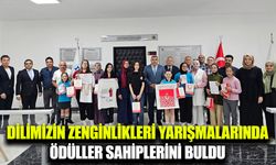 Dilimizin Zenginlikleri Projesi Yarışmalarında dereceye giren öğrencilere ödülleri takdim edildi