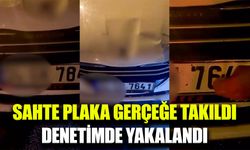 Plaka sahteciliği trafik denetiminde ortaya çıktı